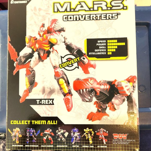 NWT M.A.R.S Robot Transforms to T-Rex Cybrotronix 10"-12" - Picture 2 of 4